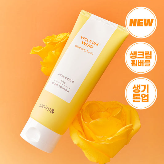 [Point&] Point & Vita Rose Whip Cleansing Foam 200g