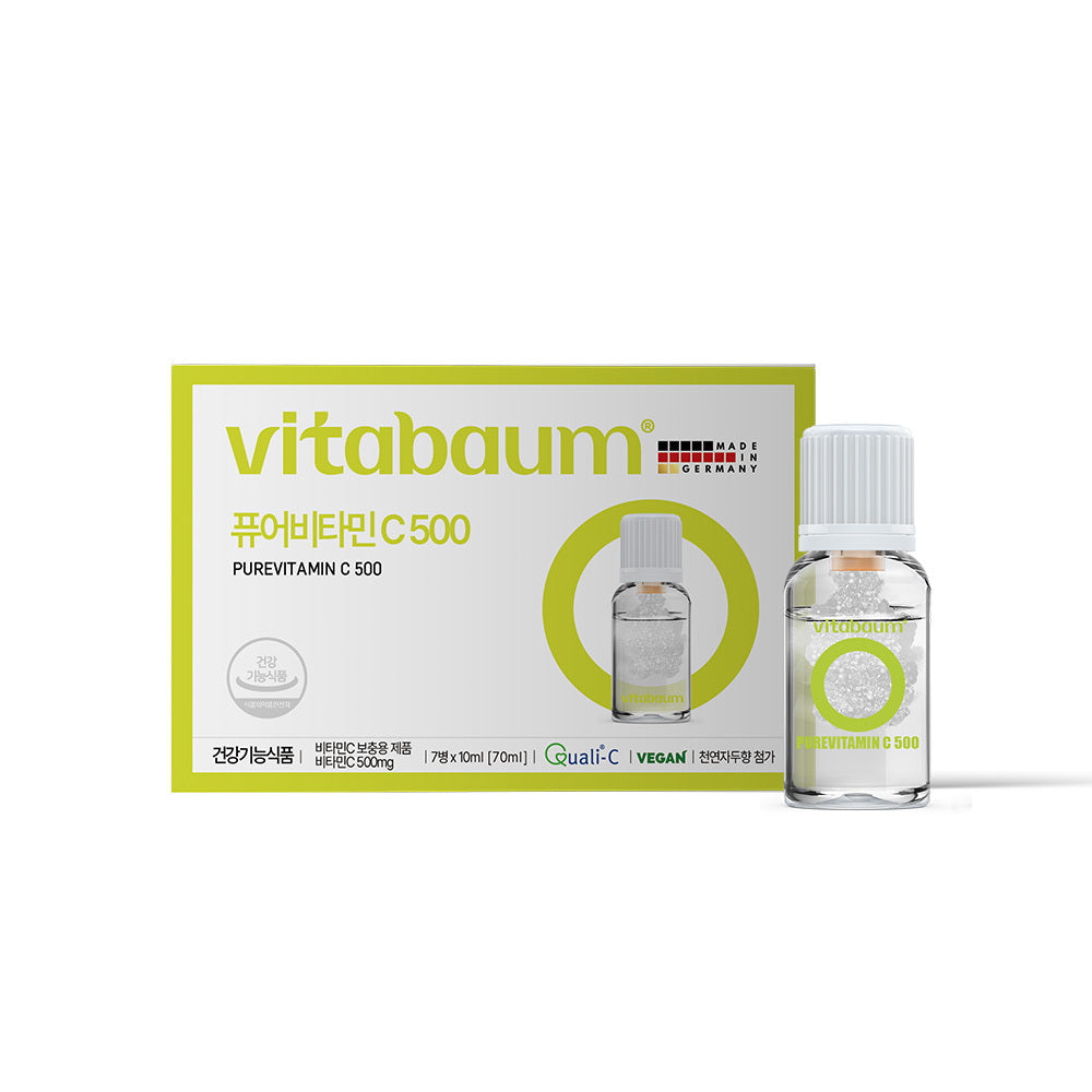 [Vitabaum] Vitabaum Pure Vitamin C 500 (7 bottles) (7-day supply)