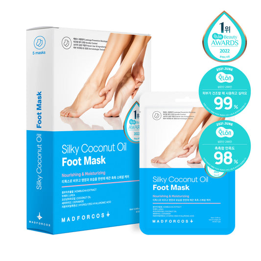 [MADFORCOS] Mad for Cos Silky Coconut Oil Foot Mask (1 sheet/5 sheets)