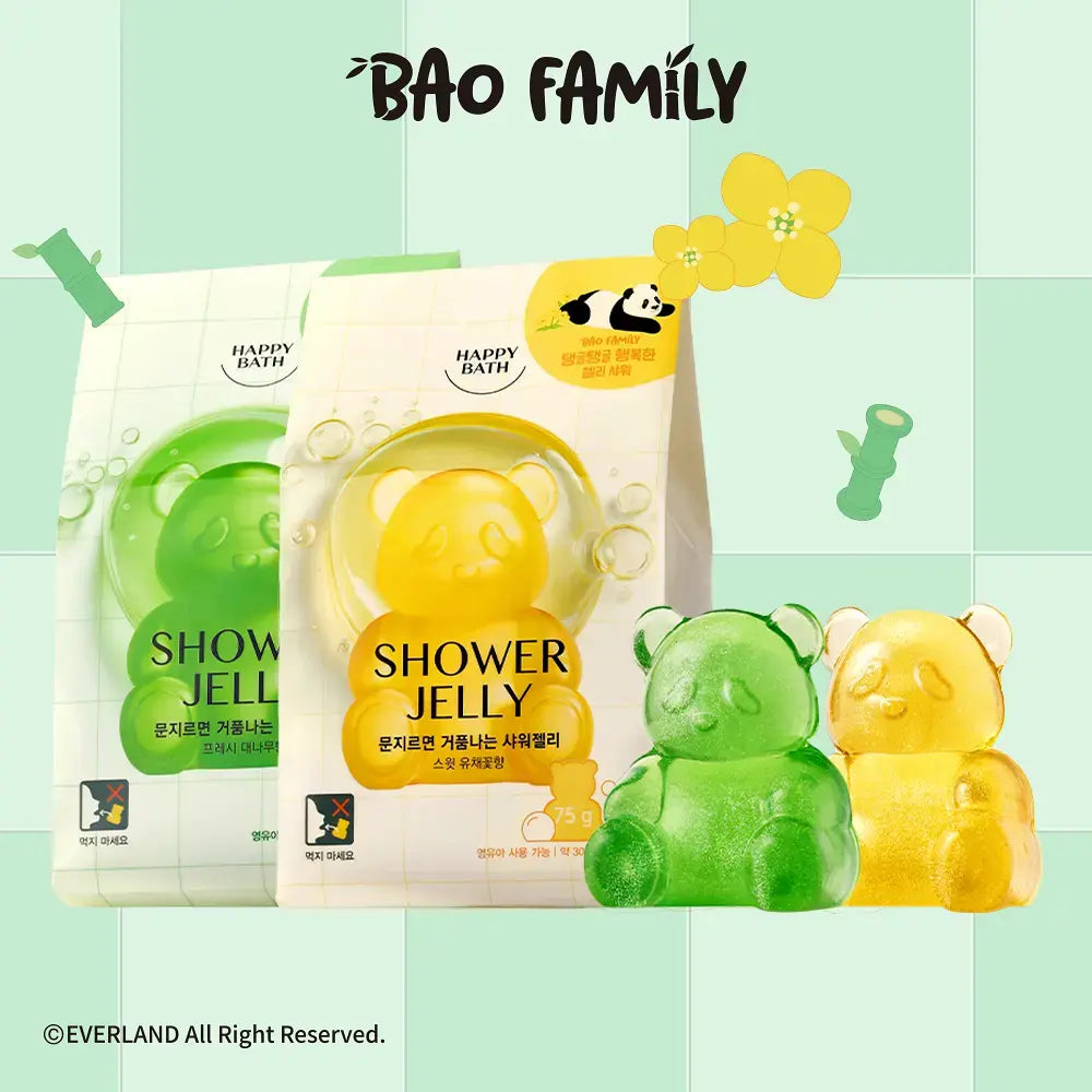 [Happybath] Happy Bath Original Collection Shower Jelly 75g 2 types (bamboo/rape flower)