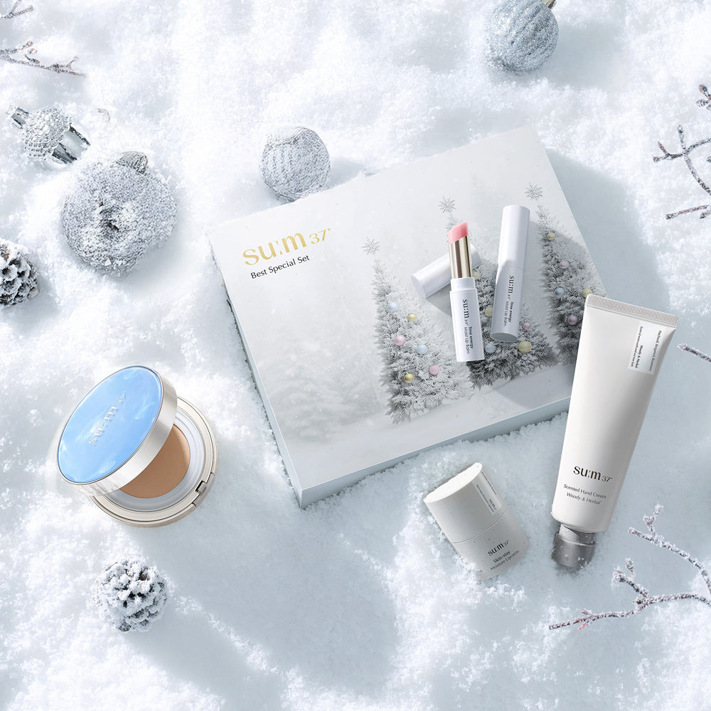 [sum37] Sum37 Holiday Edition 5 types (choose 1 set of mesh cushion/lip balm duo/lip serin+hand cream/eye cream/moist cream)