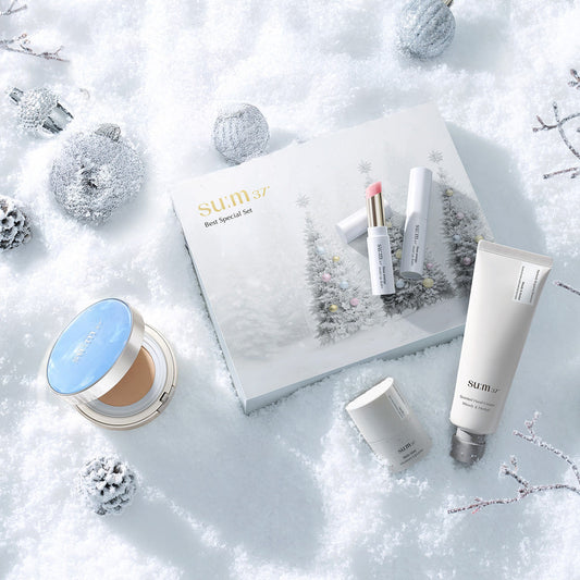[sum37] Sum37 Holiday Edition 5 types (choose 1 set of mesh cushion/lip balm duo/lip serin+hand cream/eye cream/moist cream)