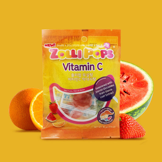[ZOLLI] Jollipop sugar-free vitamin C lollipop 32g mixed flavor