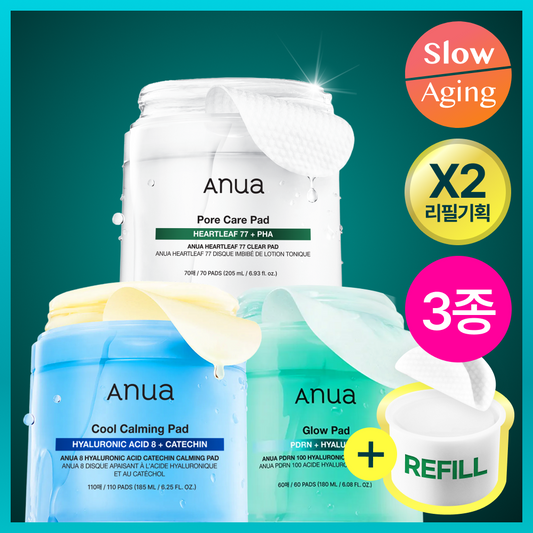 [Anua] Anua pad refill plan 3 types (Houttuynia cordata/PDRN/catechin)