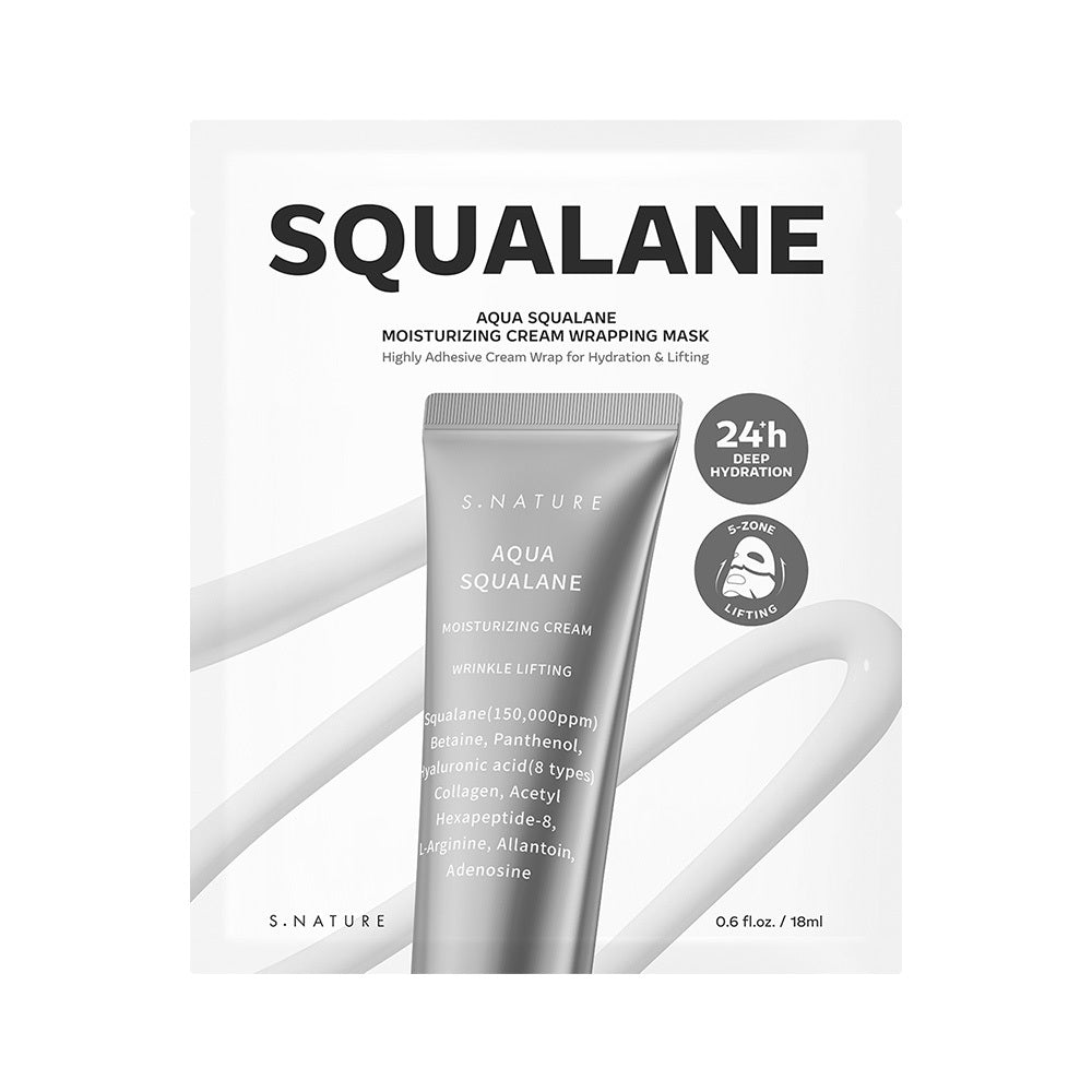 [S NATURE] S-Nature Aqua Squalane Feuchtigkeitscreme Wrapping Maske 4er-Set Spezial
