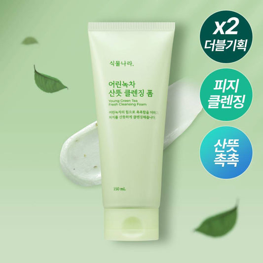 [Shingmulnara] Plant Nara Young Green Tea Refreshing Cleansing Foam 120ml/150ml