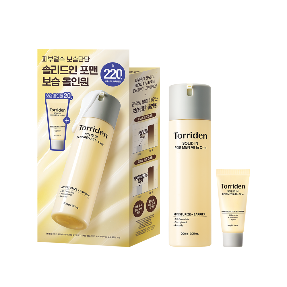 [Torriden] Toriden Solid for Men Ceramide Moisturizing All-in-one 200g Special (+All-in-one 20g)