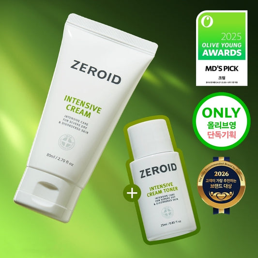 [ZEROID] Zeroid Intensive Cream 80ml Special (+Cream Toner 25ml)