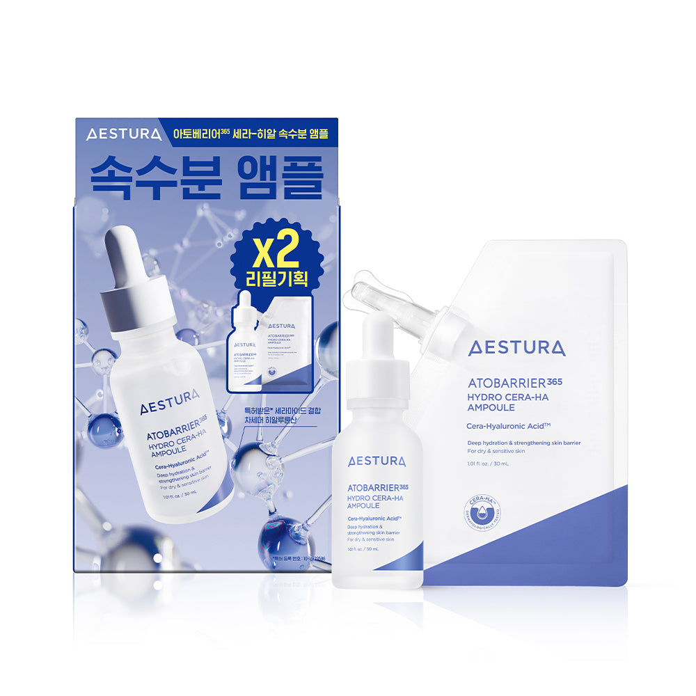 [aestura] Aestura Atobarrier 365 Cera-Hyal inner moisture ampoule 30ml+30ml refill plan
