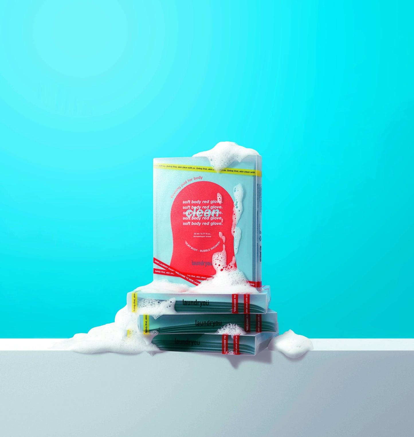 [LAUNDRYOU] Laundryu Soft Body Red Glove 1 sheet/5 sheets