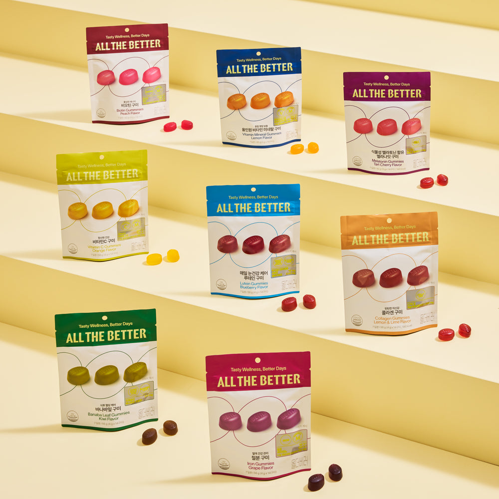 [ALL THE BETTER] All the Better Wellness Gummies, 7-day supply of 8 types, choose 1