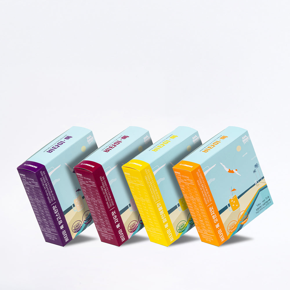 [Suldang Free] Sugar-free Vitamin Tok 60 tablets (30-day supply), 4 types