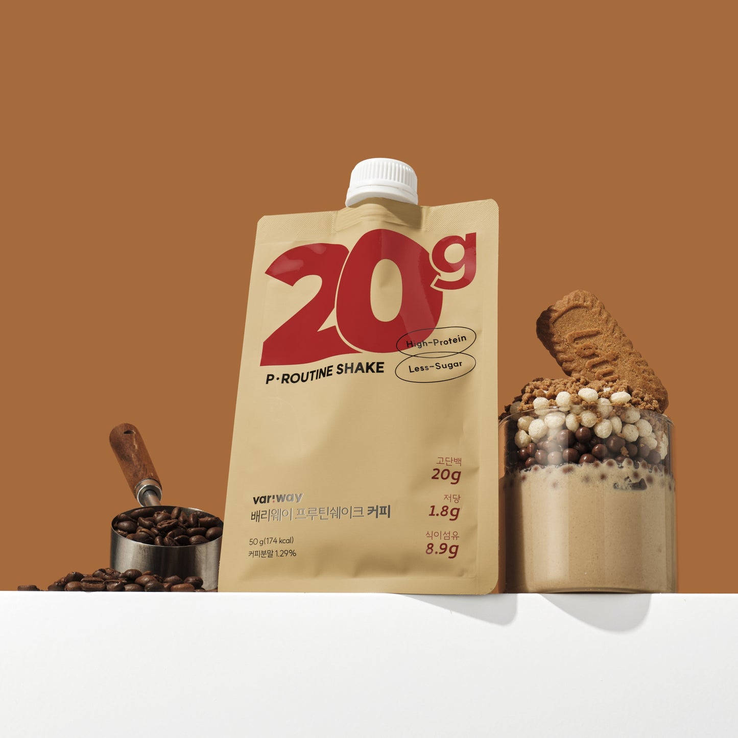 [Variway] Berry Way Fruit Shake 50g, choose 1 of 4 types (chocolate, coffee, grain, matcha)