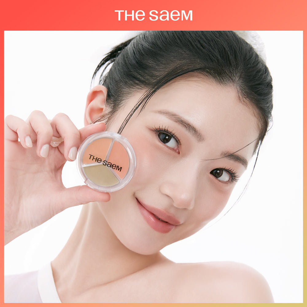 [thesaem] The Saem Cover Perfection Triple Pot Concealer Glow 3colors