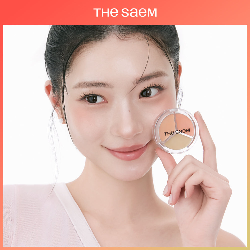[thesaem] The Saem Cover Perfection Triple Pot Concealer Glow 3colors