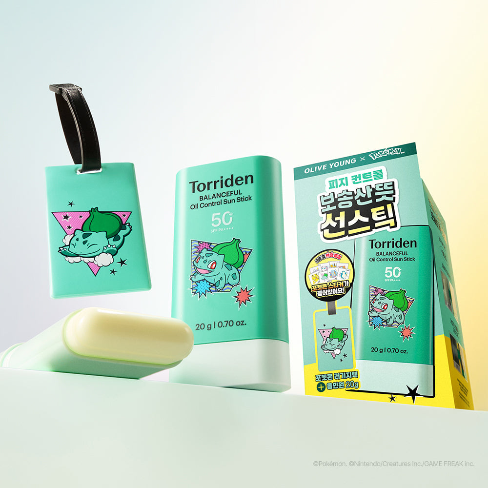 [Torriden] Toriden Balanceful for Men Cica Oil Control Sun Stick 20g special (+ Bulbasaur luggage tag, all-in-one 20g)