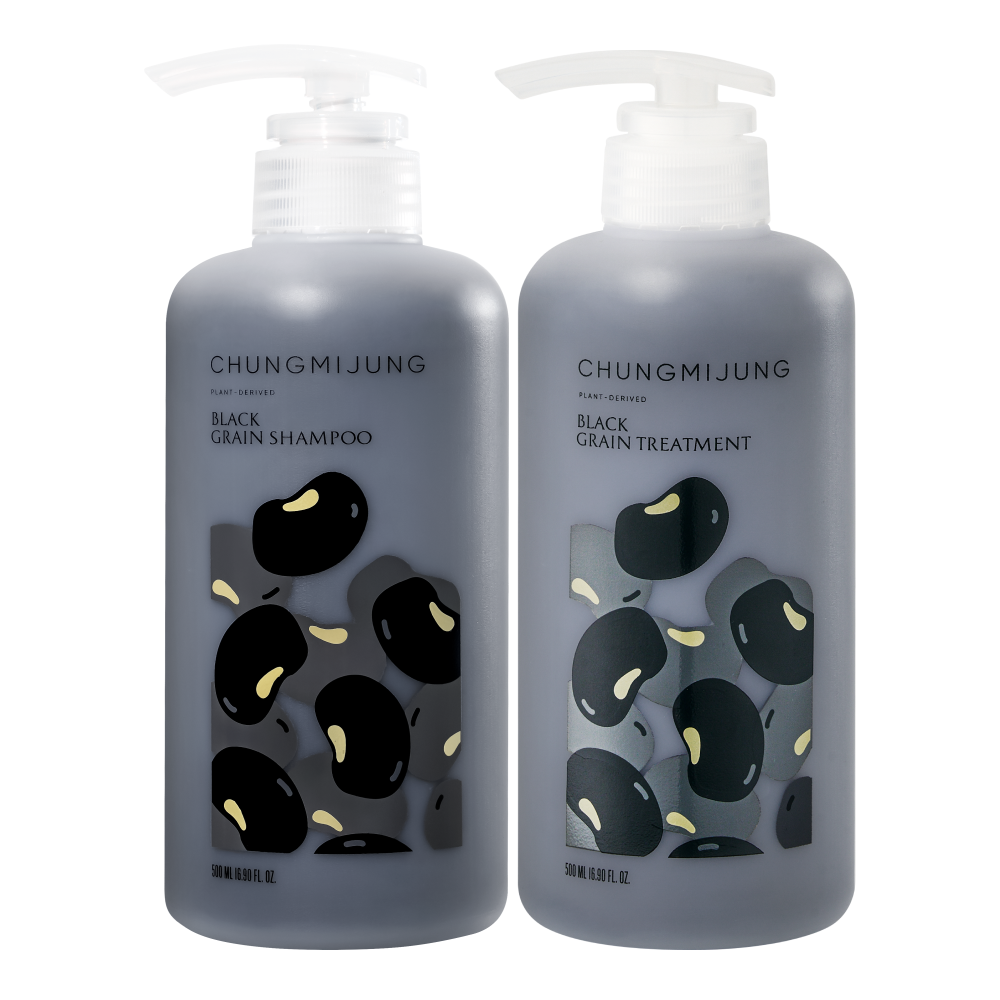 [CHUNGMIJUNG] Cheongmijeong Black Grain Shampoo 500ml & Treatment 500ml Duo Project
