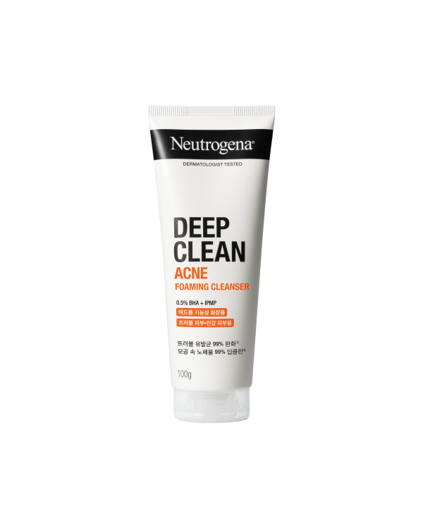 [Neutrogena] Neutrogena Deep Clean Acne Foaming Cleanser 100g 1+1 Special (+10g*2 units)