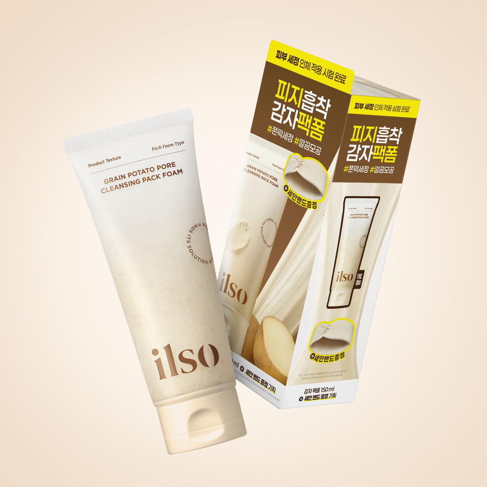 [Ilso] Ilso Grain Potato Cleansing Pack Foam 150ml Special (+Hairband)