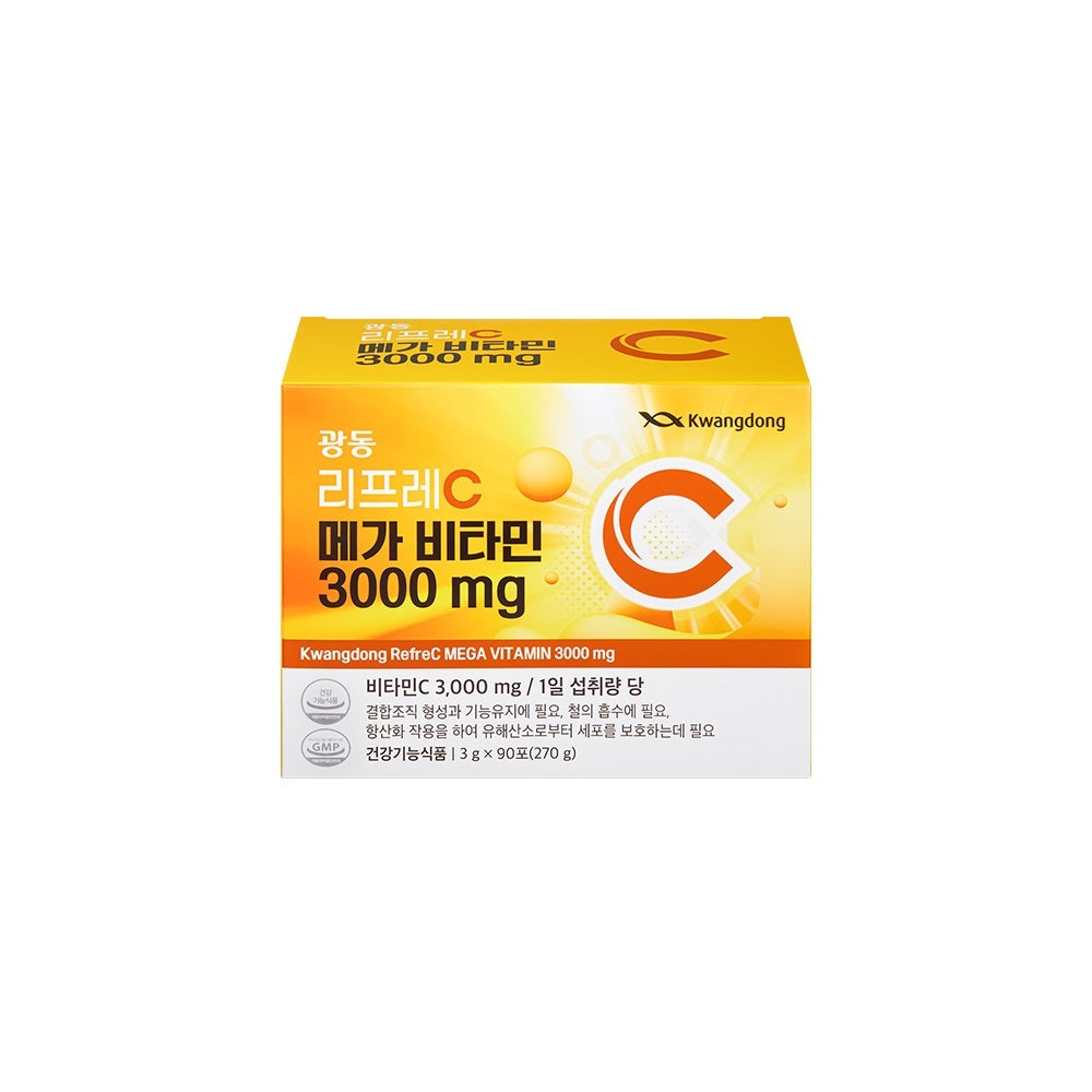 [Kwangdong] Guangdong Household & Health Refresh C Mega Vitamin C3000 90 packets (3 month supply)