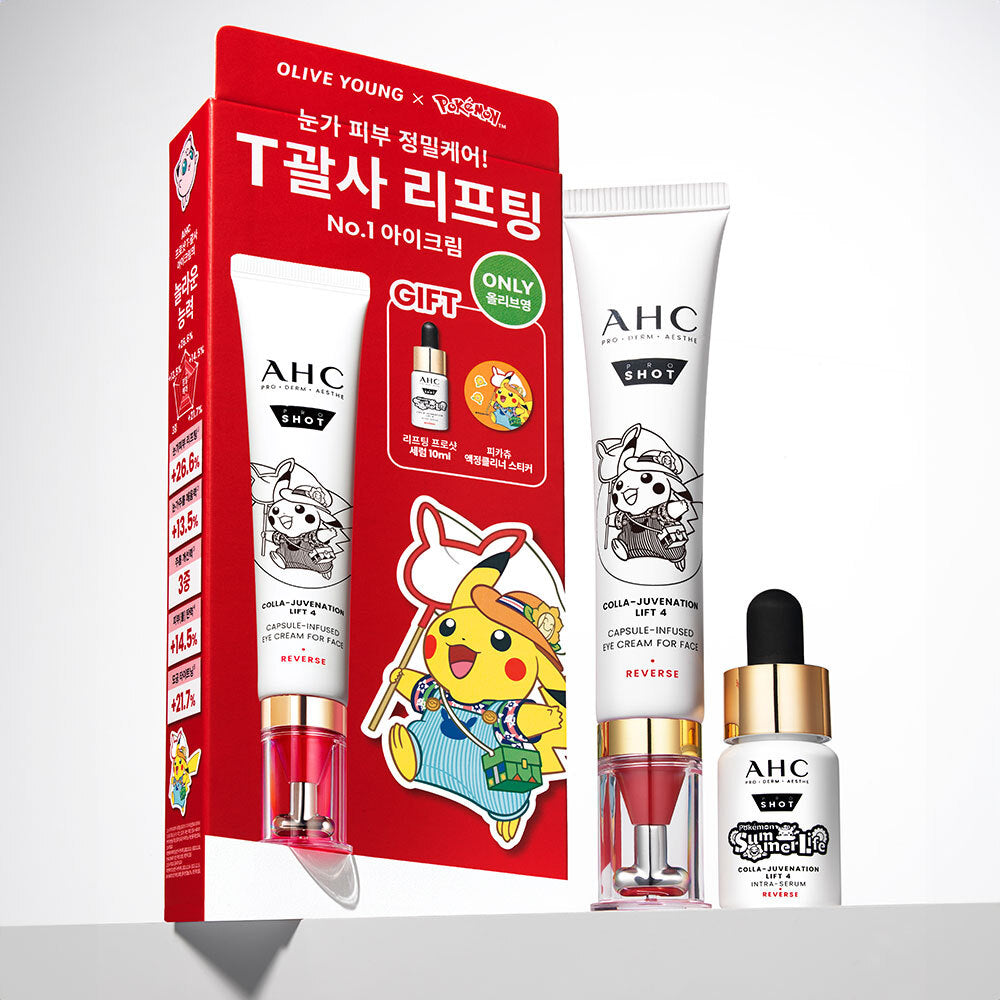 [AHC] AHC Pro-Shot Eye Cream For Face 30ml Special (+Serum 10ml+Pikachu LCD-Reiniger)