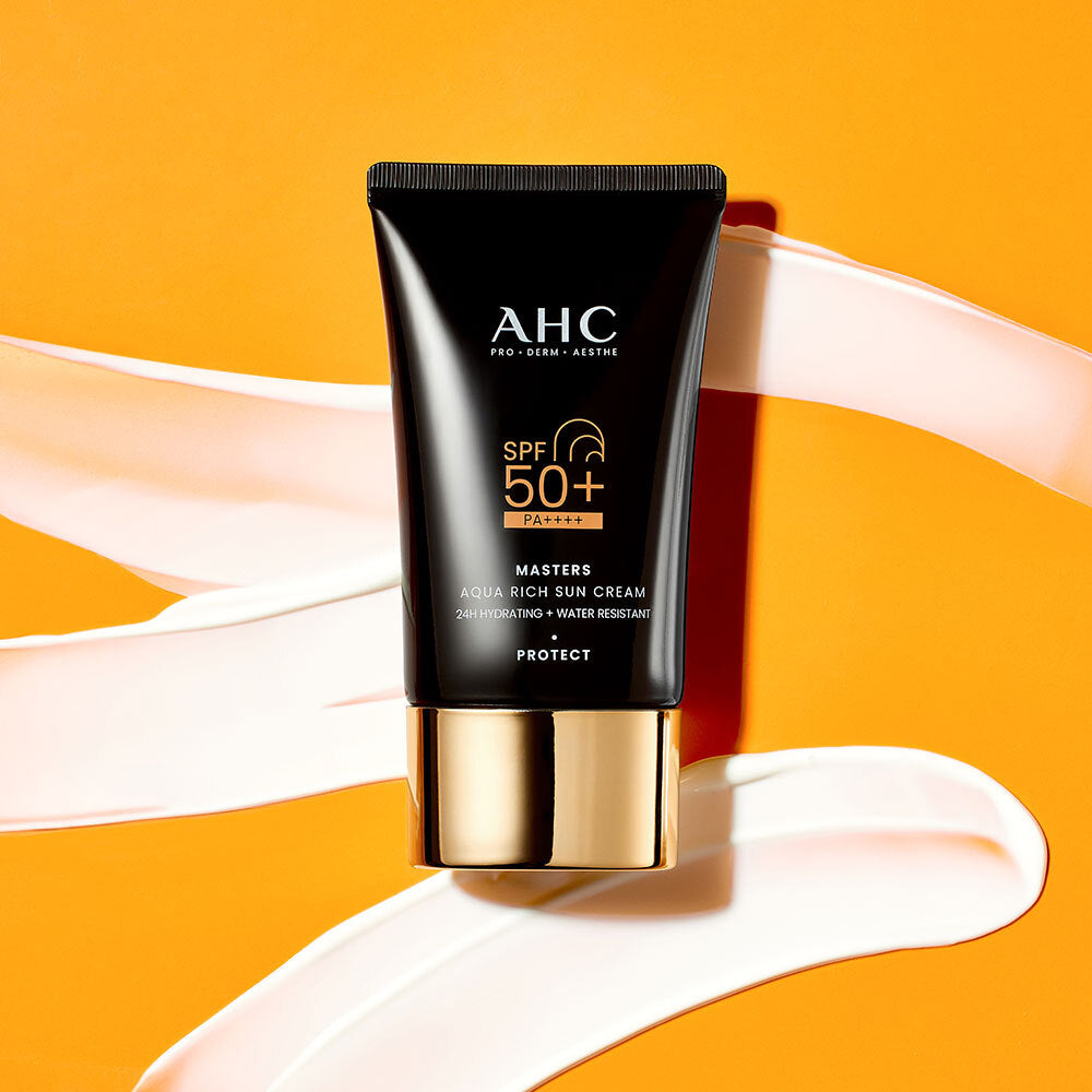 [AHC] AHC Masters Aqua Rich Sun Cream 50ml 1+1 Special (+Pikachu Pin Mirror)
