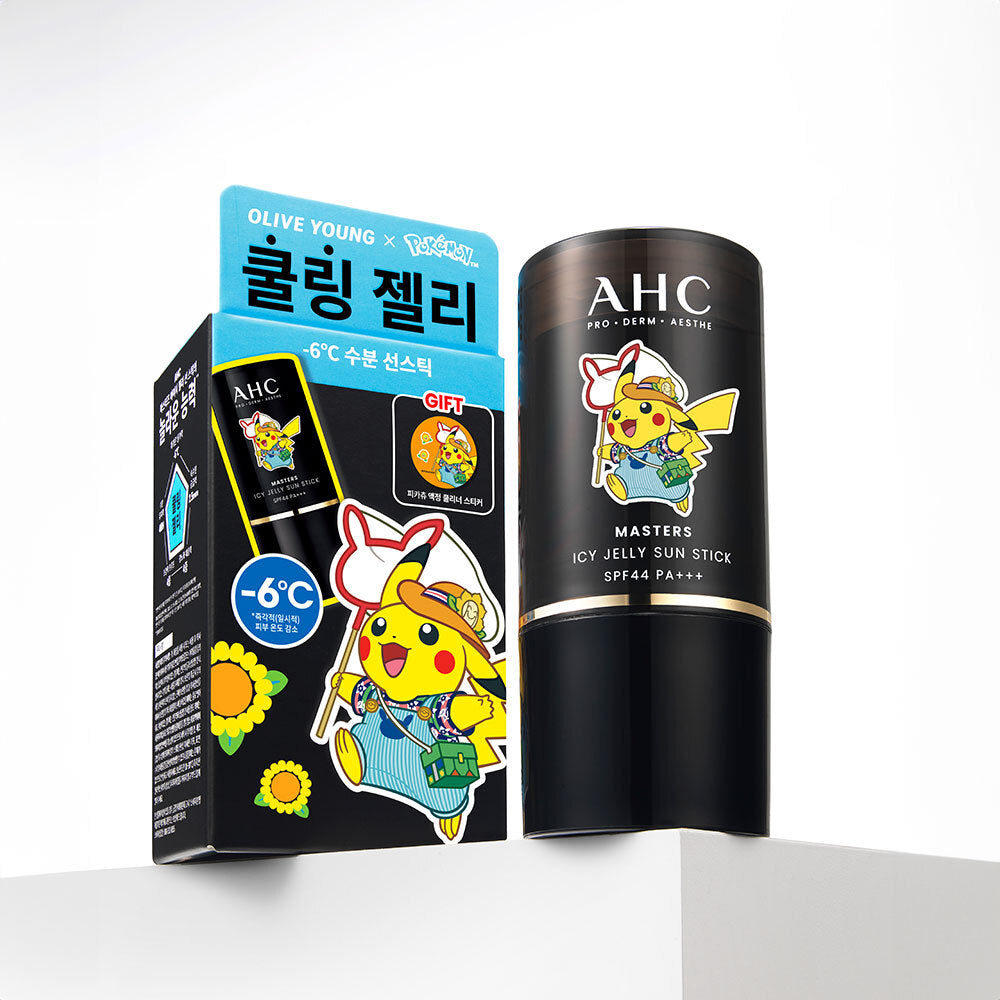 [AHC] AHC Masters Icy Jelly Sun Stick 14g Special (+Pikachu LCD Cleaner)