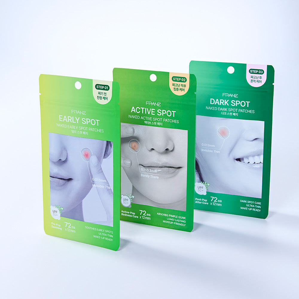 [FRANZ] Franz Naked Spot Patch 72 sheets (early, active, dark) 3 types 1