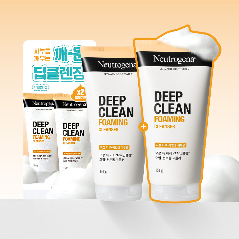 [Neutrogena] Neutrogena Deep Clean Foaming Cleanser 150g Double Plan