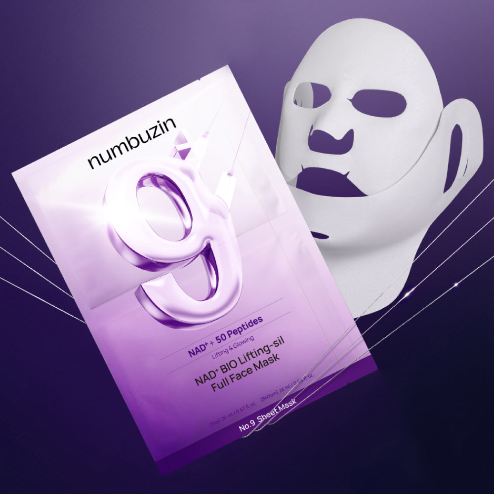 [NUMBUZIN] Numéros dans le plan n° 9 NAD Bio Lifting Full Face Pack 4 feuilles (+ tissu Daenggim)