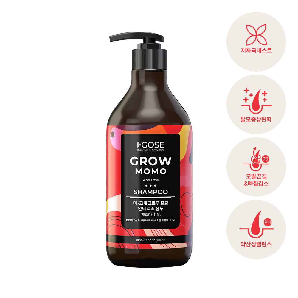 [IGOSE] Igose Shampoo 1000ml 5 types (hair loss/dandruff/damaged hair/oil care/volume)