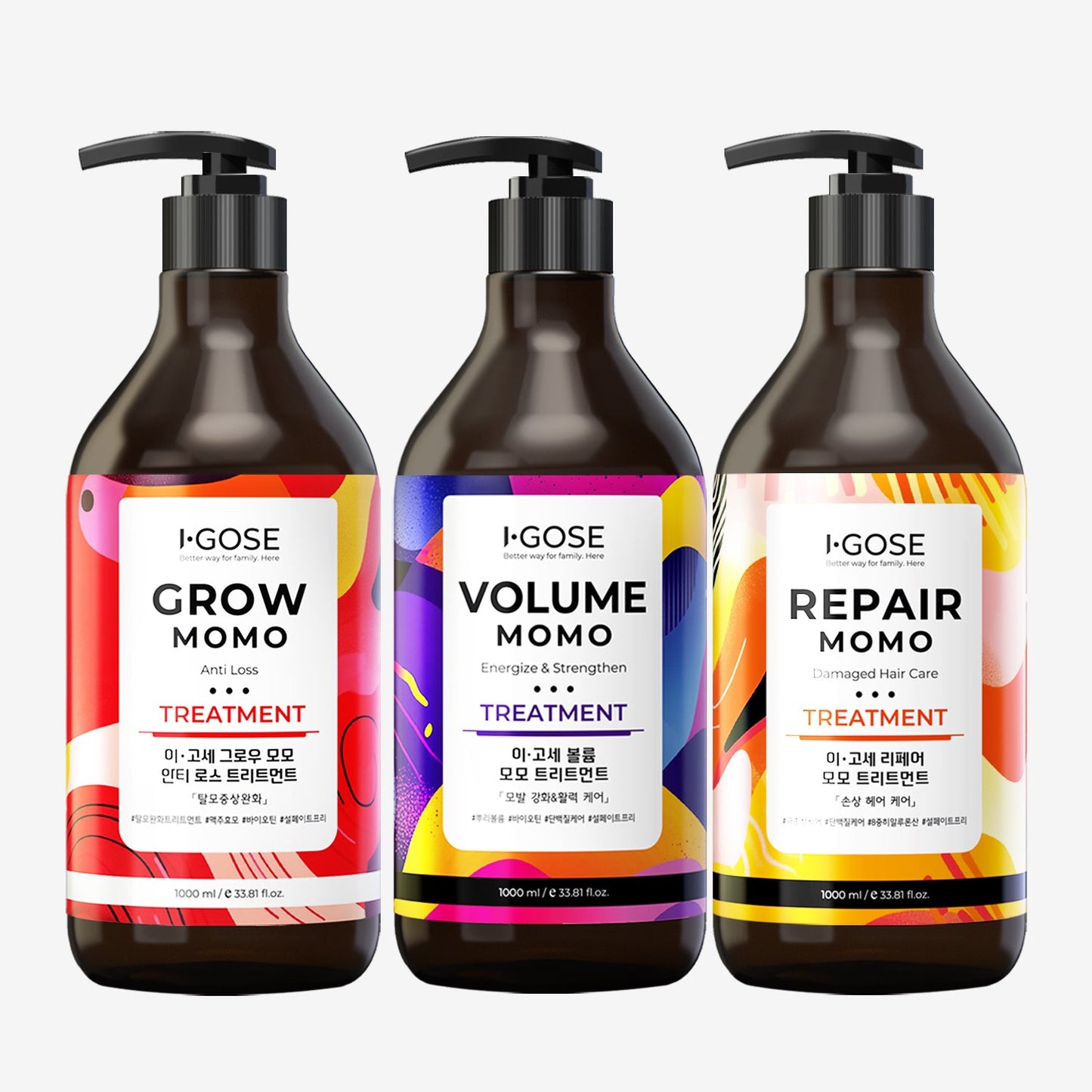 [IGOSE] Igose treatment 1000ml 3 types (hair loss/damaged hair/volume)