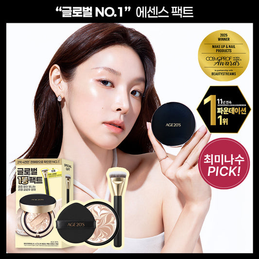 [AGE 20's] AGE20S Signature Essence Pact Intense Cover (main product + refill + brush plan)