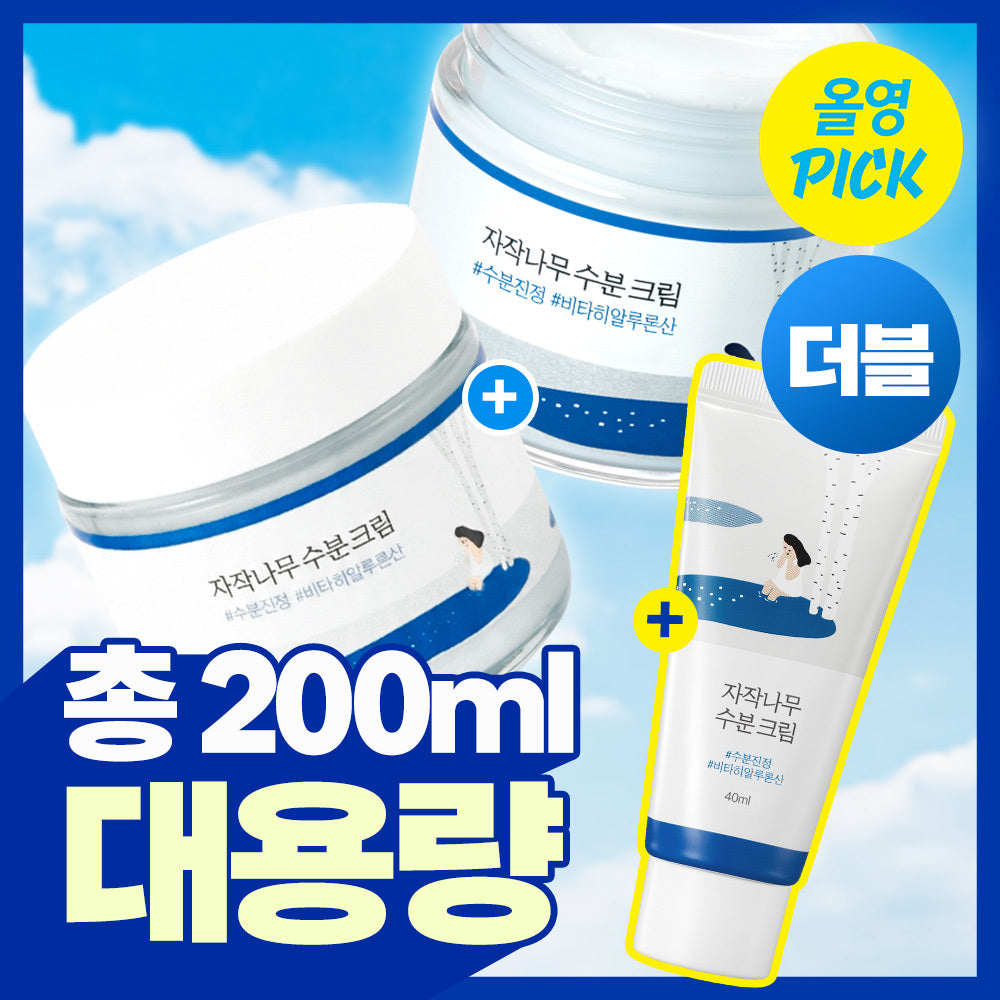 [Round Lab] Round Lab Birken Feuchtigkeitscreme 80ml+80ml Doppel-Special