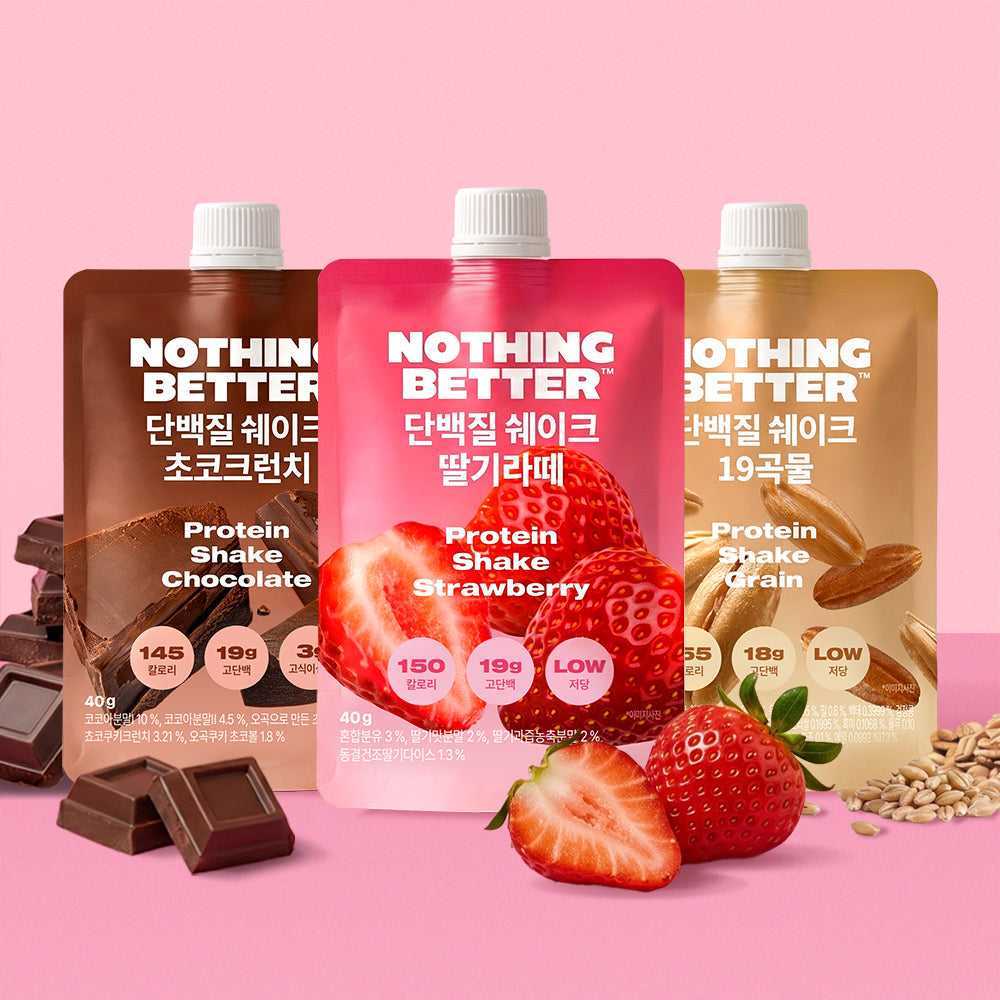 [NothingBetter] Not Something Barrel Protein Shake 40g, choose 1 of 3 (19 grains / strawberry latte / chocolate crunch)
