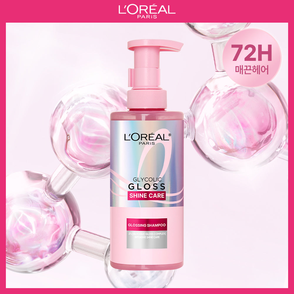 [LOREAL] L'Oréal Paris Brightening Shampoo Glycolic Gloss 440ml (Glossing Shampoo)