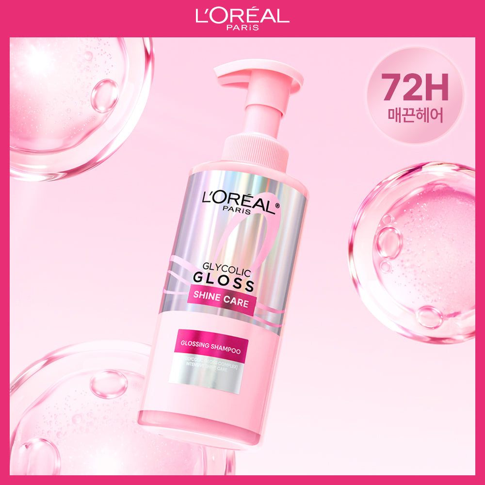 [LOREAL] L'Oréal Paris Brightening Shampoo Glycolic Gloss 440ml (Glossing Shampoo)