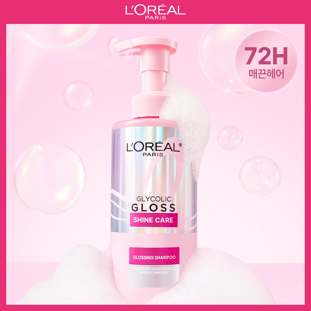 [LOREAL] L'Oréal Paris Brightening Shampoo Glycolic Gloss 440ml (Glossing Shampoo)