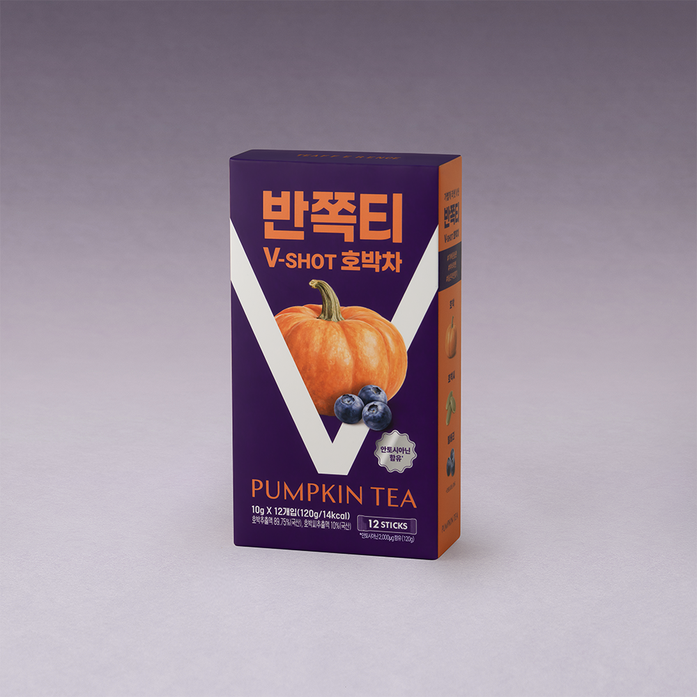[TEAFFERENCE] Tiference Half Tee V-SHOT 12 pieces, 2 types (pumpkin tea/honey green tea)