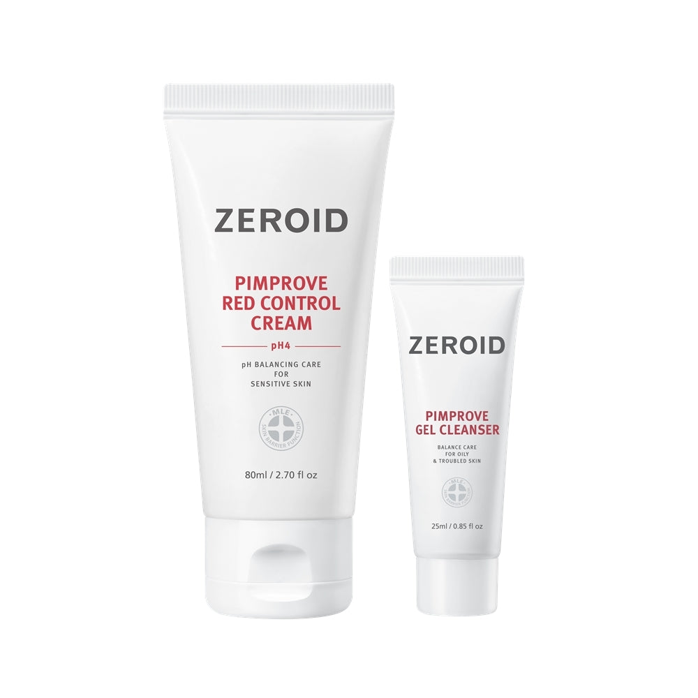 [ZEROID] Zeroid Pimprov Red Control Cream pH4 80ml Special (+ Gel-Reiniger 25ml)