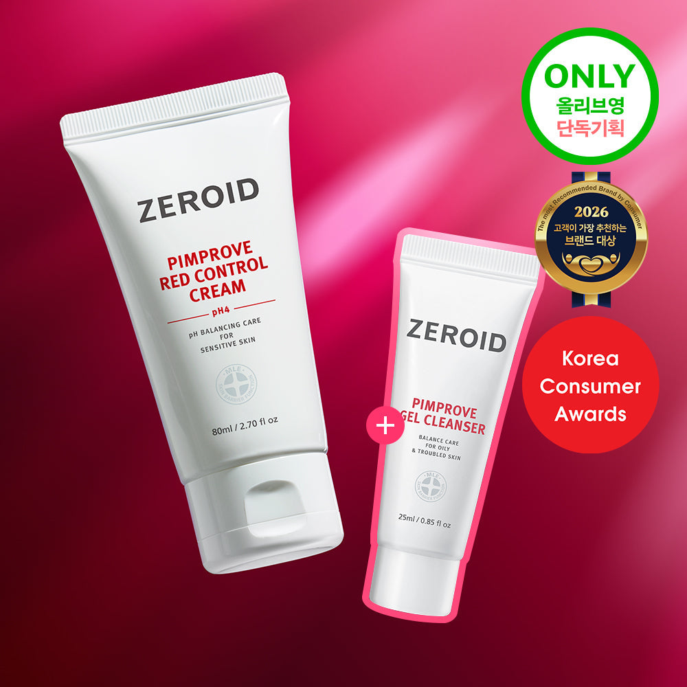 [ZEROID] Zeroid Pimprov Red Control Cream pH4 80ml Special (+ Gel-Reiniger 25ml)