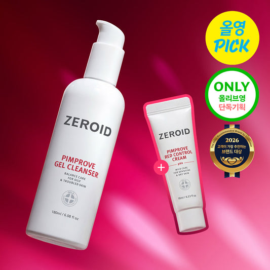 [ZEROID] Zeroid Pimprobe Gel Cleanser 180ml (+ 10ml Pimprobe Cream)