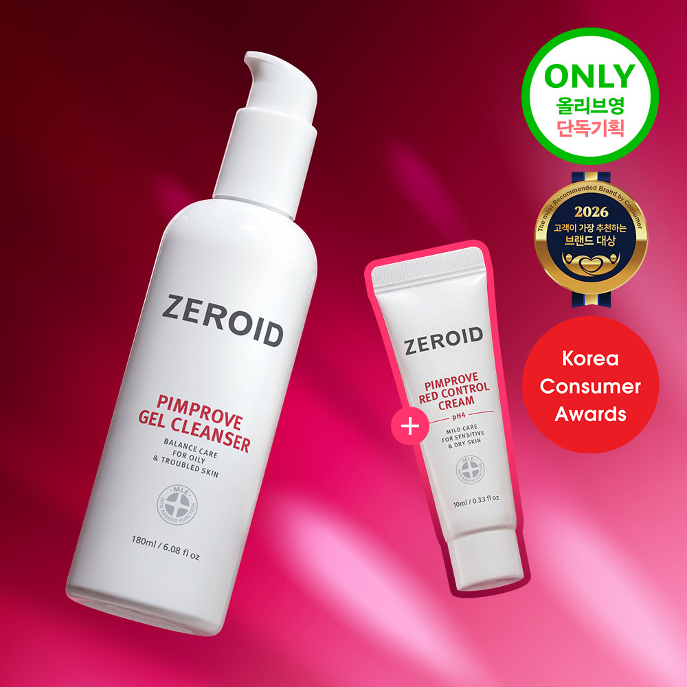 [ZEROID] Zeroid Pimprobe Gel Cleanser 180ml (+ 10ml Pimprobe Cream)