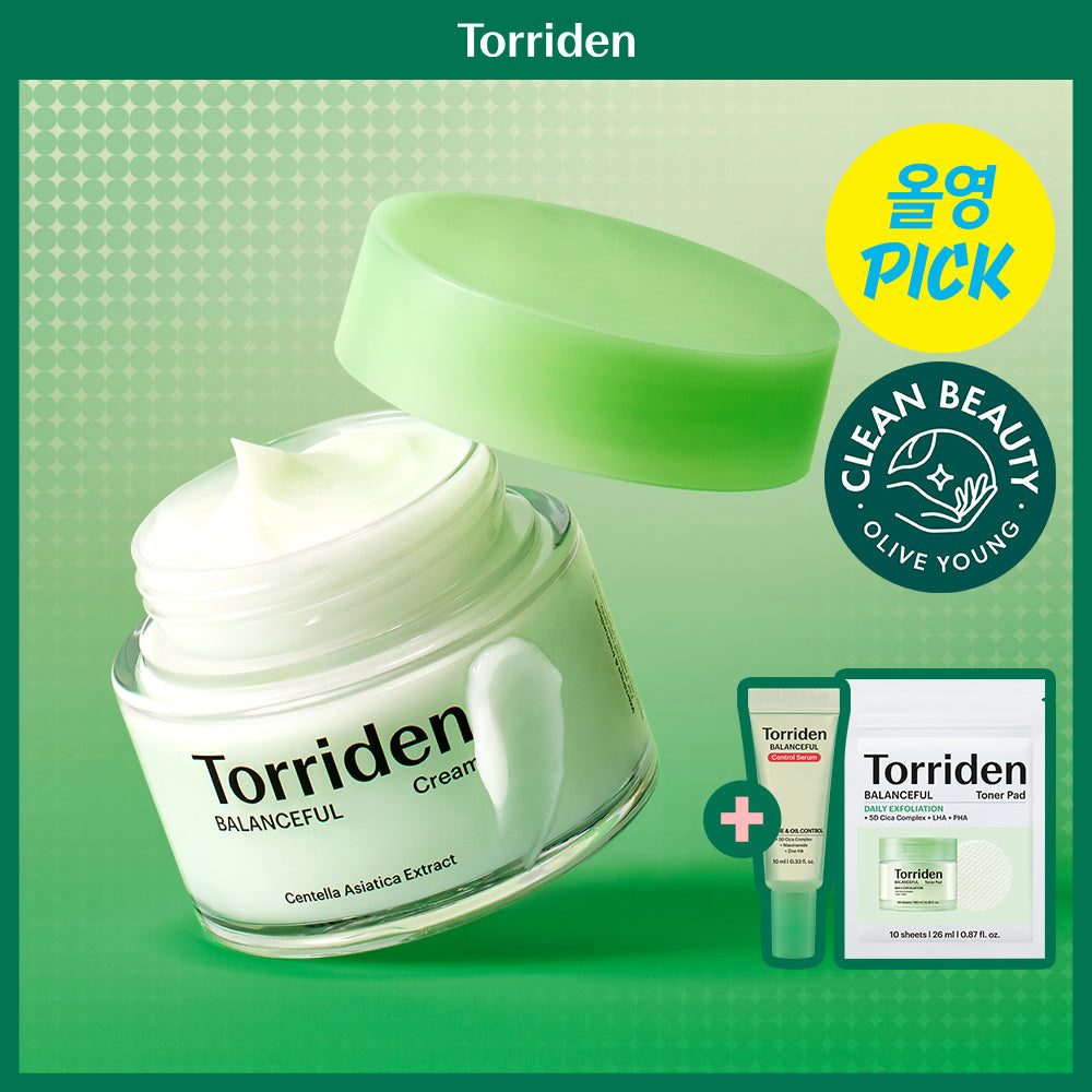 [Torriden] Torriden Balanceful Cica Calming Cream 80ml Spezial (+10ml Serum+10 Pads)