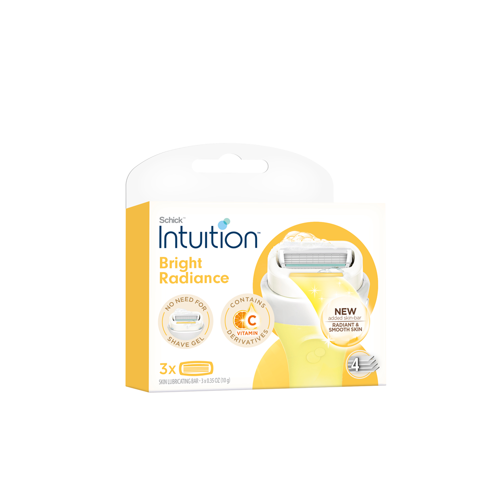 [Schick] Chic Intuition Vitamin C Radiance/Advance Soothing Razor Blades, 3 pieces, 2 types, choose 1