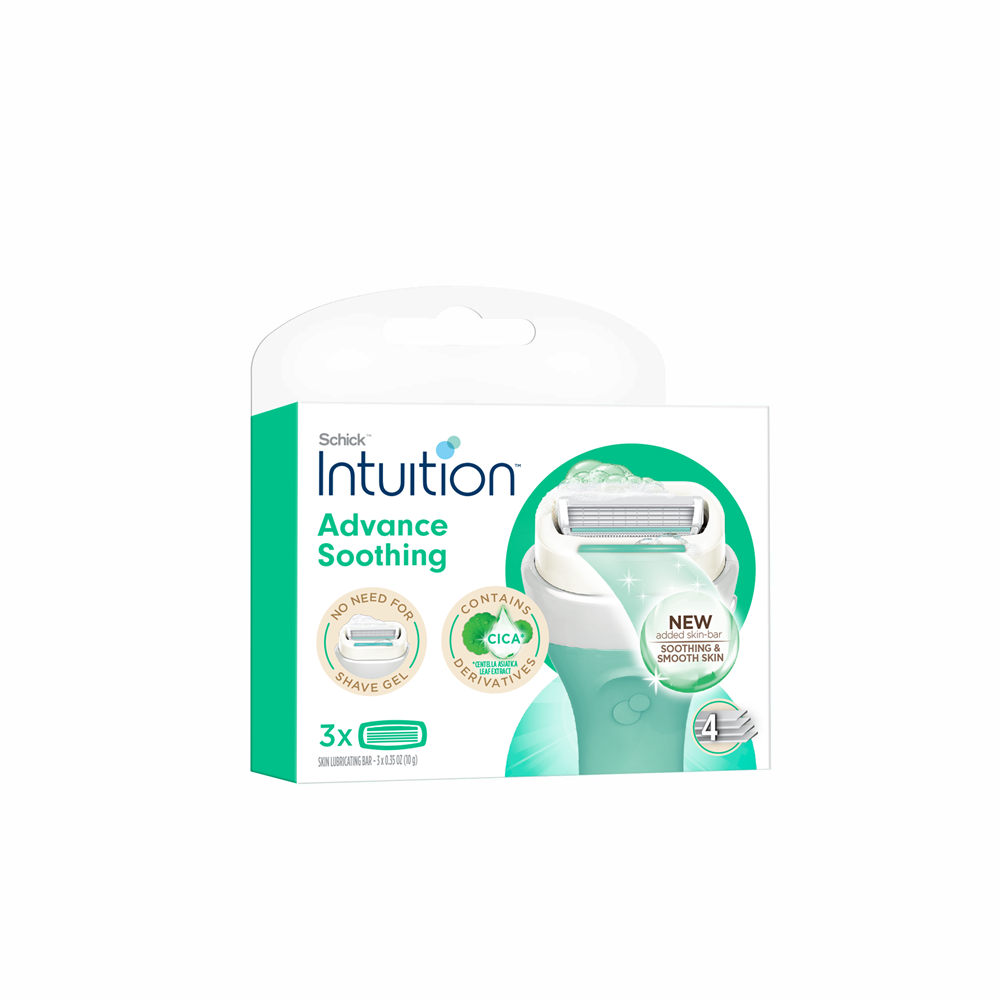 [Schick] Chic Intuition Vitamin C Radiance/Advance Soothing Razor Blades, 3 pieces, 2 types, choose 1