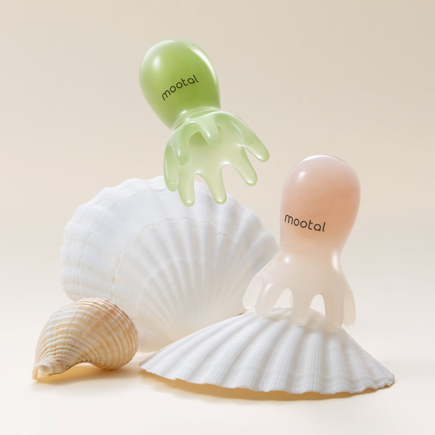 [mootal] Choose 1 of 2 types of hairless scalp attachment gua sha (original cream / hard fit deep green)
