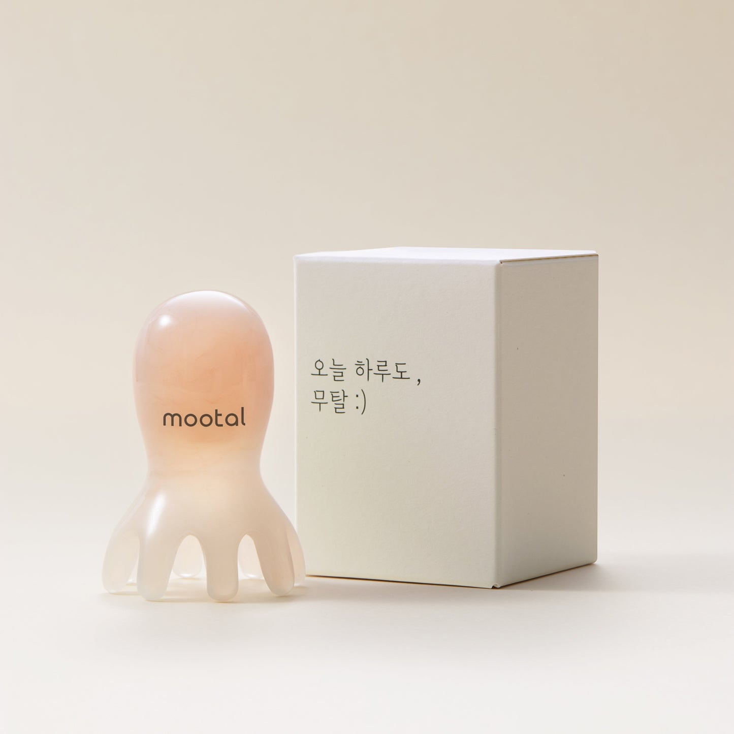[mootal] Choose 1 of 2 types of hairless scalp attachment gua sha (original cream / hard fit deep green)