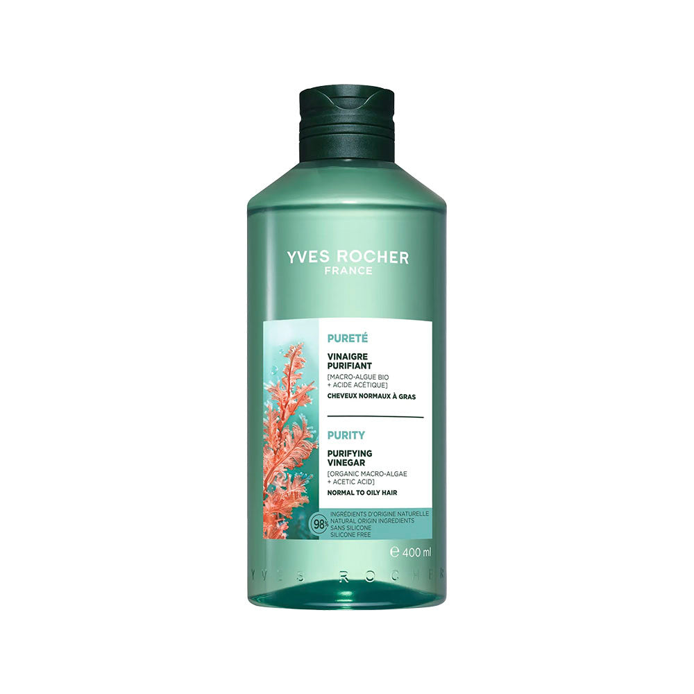 [YVES ROCHER] Yves Rocher Algae Hair Vinegar 400ml Double Special (+ Free pointed cap)