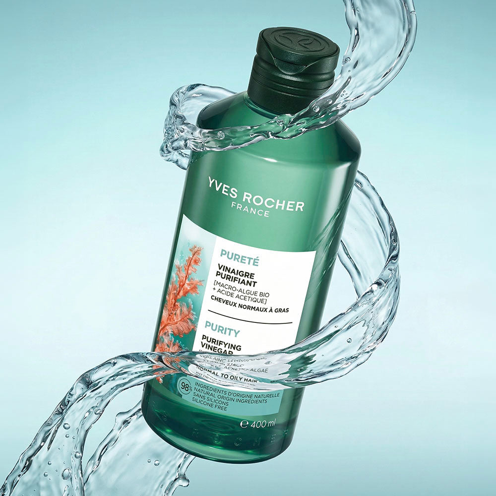 [YVES ROCHER] Yves Rocher Algae Hair Vinegar 400ml Double Special (+ Free pointed cap)